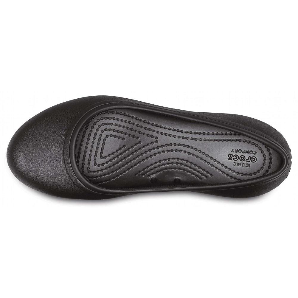 Chaussures Plates Crocs At Travail™ Femme Noir | France 0171GSOL